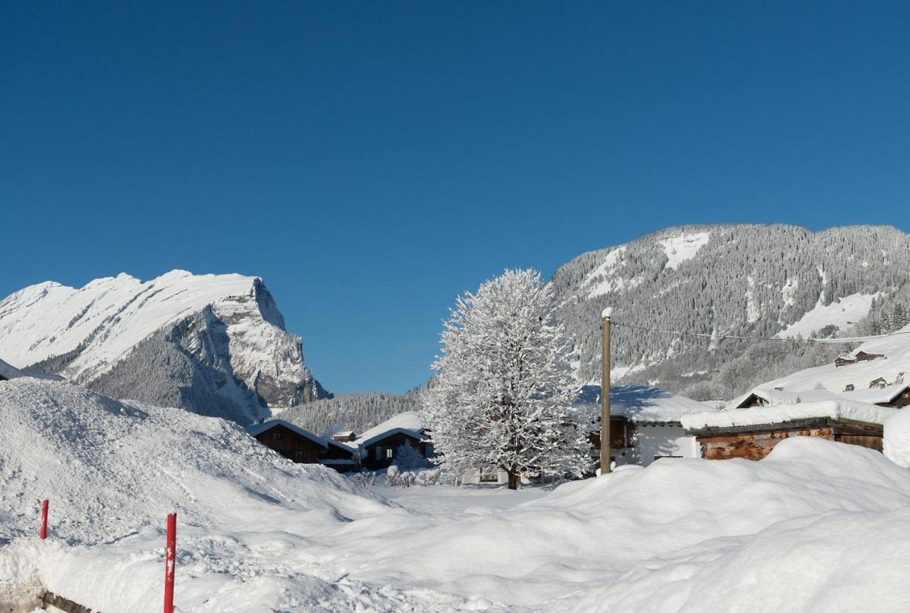 Ferienbauernhof Moosbrugger Appartement Schoppernau Buitenkant foto